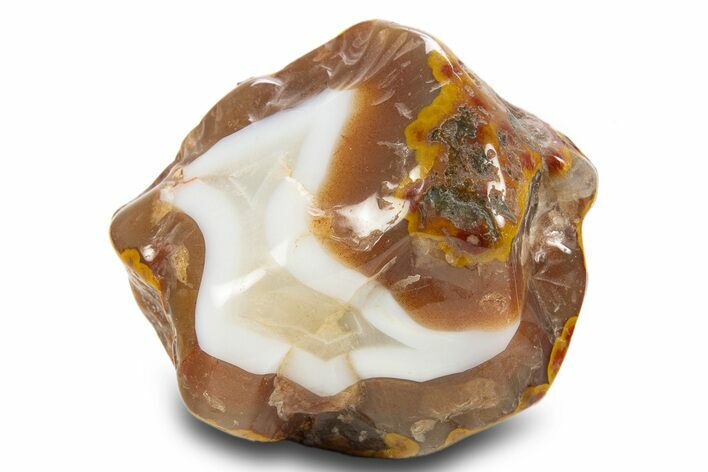 Tumbled Banded Agate Nodule - Kerrouchen, Morocco #324026